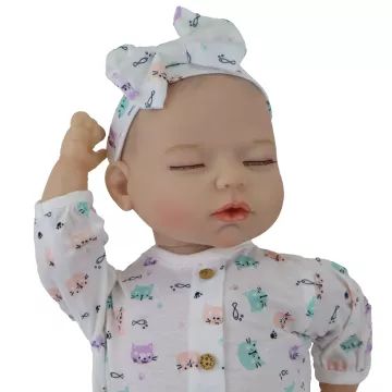 Păpușă bebeluș Reborn fetiță cu accesorii 2 – 43 cm - .foto