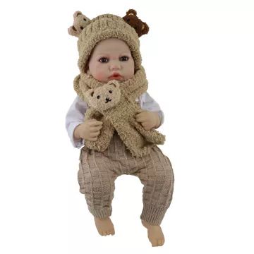 Păpușă-bebeluș Reborn băiețel cu accesorii – 43 cm - .foto
