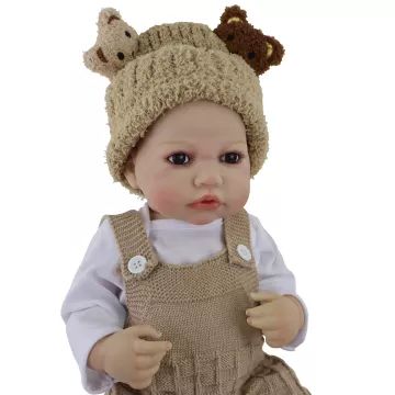 Reborn kisfiú játékbaba kiegészítőkkel – 43 cm - . kép