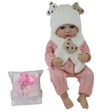 Reborn kislány játékbaba kiegészítőkkel 4 – 43 cm - . kép