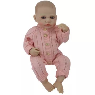 Reborn kislány játékbaba kiegészítőkkel 4 – 43 cm - . kép