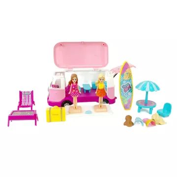 Conjunto de brincar de caravana com bonecas para vestir - .Imagem