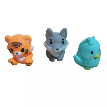 Conjunto de fantoches de dedo de animais - 5 peças, plástico - .Imagem