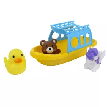 Fürdőjáték – 19,5 cm-es hajóval és ujjbábokkal, többféle - . kép