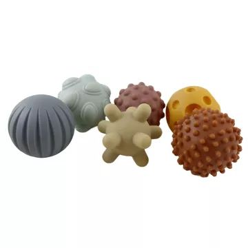 Sensorische ontwikkelingsballen - set van 6 - .afbeelding