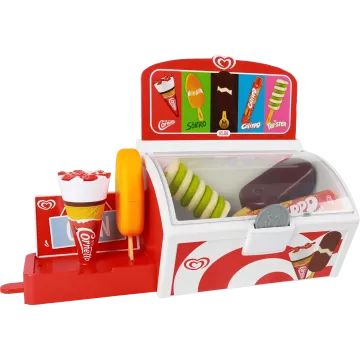 Spiel-Eiscremetruhe mit Eis und Spielgeld - . bild aus
