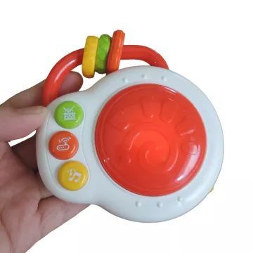 Mini tambor musical e luminoso para bebês, disponível em dois modelos - .Imagem