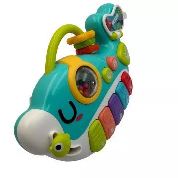 Piano dauphin lumineux et musical pour bébés – 22 cm - .image