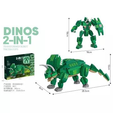 Bouwstenen Set - Triceratops, 382-delig - .afbeelding