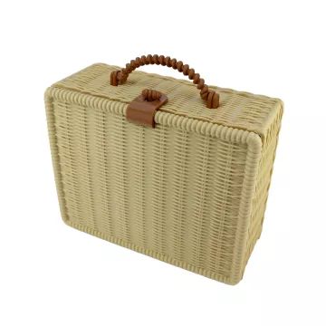 Service de thé de jeu dans un panier de pique-nique - 23 pièces - .image