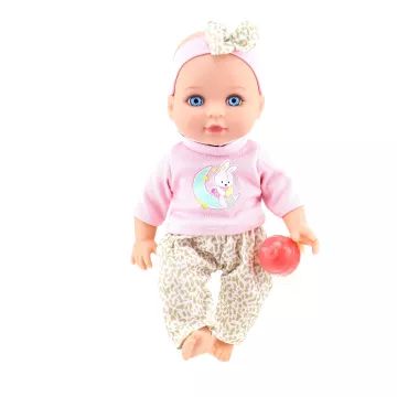 Hangot adó játékbaba kiegészítőkkel - 30 cm-es - . kép