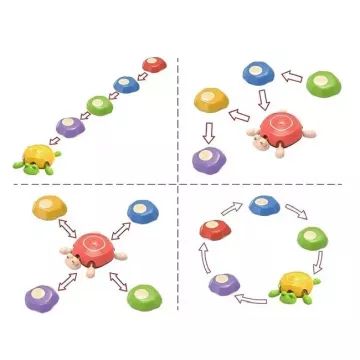 Set di tartarughe per sviluppare l’equilibrio - 5 pezzi - .immagine