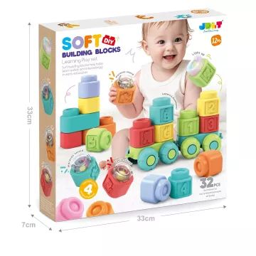 Set aus weichen Bausteinen – 32-teilig - . bild aus