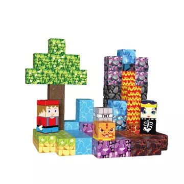 Blocuri de construcție magnetice – set de 100 bucăți - .foto