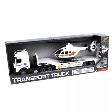Camion de transport cu elicopter – 40 cm - .foto