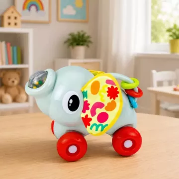 Duwbare babyolifant-speelgoed - 13 cm - .afbeelding