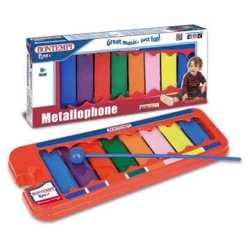 Xilofon Bontempi cu 8 note, metal colorat - .foto