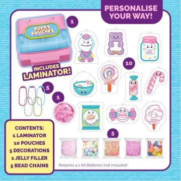 Puffy Poaches: Pufi charm design szett -édességek - . kép