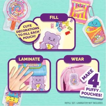 Puffy Poaches: Pufi charm design szett -édességek - . kép
