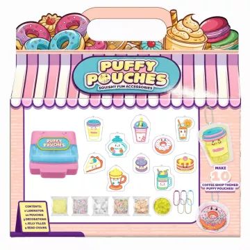 Puffy Pouches: Set design charm pufos - cafenea - .foto
