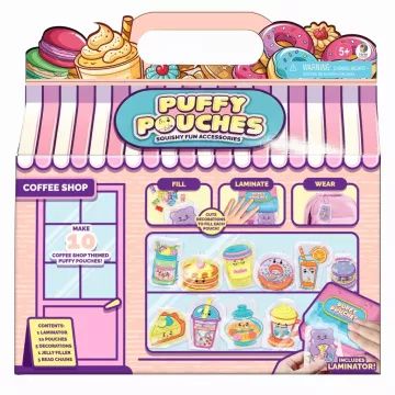 Puffy Pouches: Pufi charm design szett - kávézó - . kép