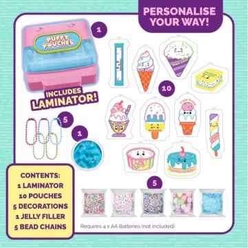 Puffy Poaches: Set charm pufos – cofetărie cu înghețată - .foto