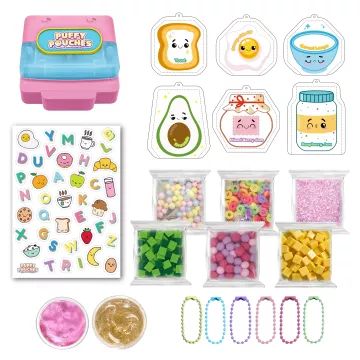 Puffy Pouches: Pufi charm design szett - reggelik - . kép