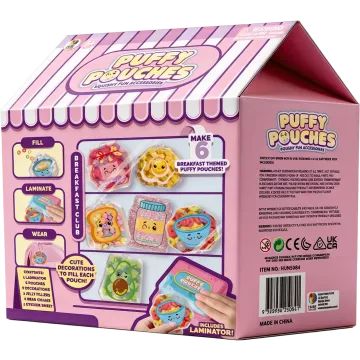 Puffy Pouches: Set za dizajn pufastih privjesaka - doručci - .slika