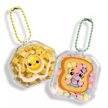 Puffy Pouches: Set mit Pufi-Charms – Frühstücksmotive - . bild aus
