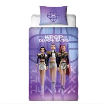 K-Pop Demon Hunters: Dvostranski komplet posteljnine, 140 x 200 cm - .slika