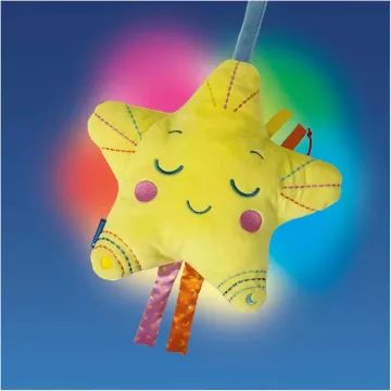 Baby Clementoni: Estrelinha musical e luminosa para berço, de pelúcia - .Imagem