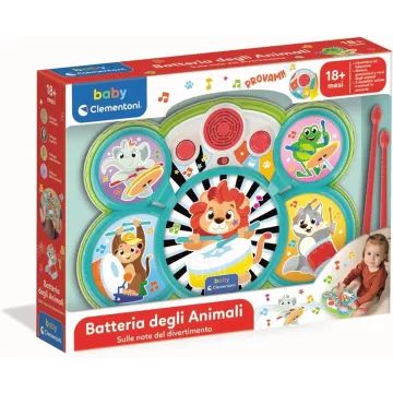 Baby Clementoni: Музикален барабанен комплект с животни - . изображение