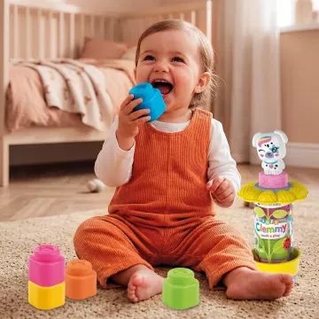 Clemmy: Cuki állatkák és puha kockák hengerben, többféle - . kép