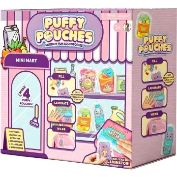 Puffy Pouches: conjunto de charms fofos - lojinha - .Imagem