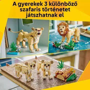 LEGO® Creator 3 în 1 Animale sălbatice: Leul maiestuos 31386 - AMBALAJ DETERIORAT - .foto