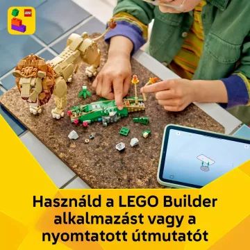 LEGO® Creator 3 în 1 Animale sălbatice: Leul maiestuos 31386 - AMBALAJ DETERIORAT - .foto