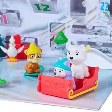 Patrulla Canina: Fiestas - Calendario de Adviento con figuras y accesorios de Patrulla Canina - .imagen