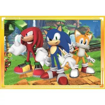 Sonic Ariciul: puzzle 4‑în‑1 - .foto