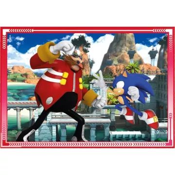 Sonic Ariciul: puzzle 4‑în‑1 - .foto
