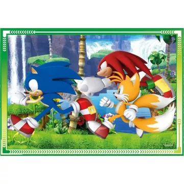 Sonic Ariciul: puzzle 4‑în‑1 - .foto