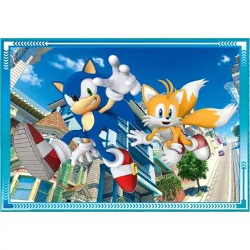 Sonic Ariciul: puzzle 4‑în‑1 - .foto