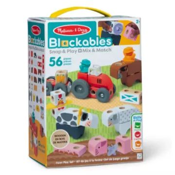 Melissa & Doug: Blockables - Farm szett - . kép