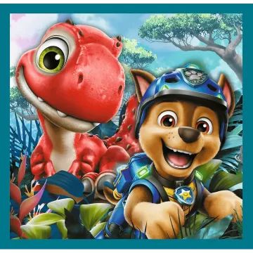 Trefl: Patrula cățelușilor și Insula Dinozaurilor puzzle - 3 în 1 - .foto