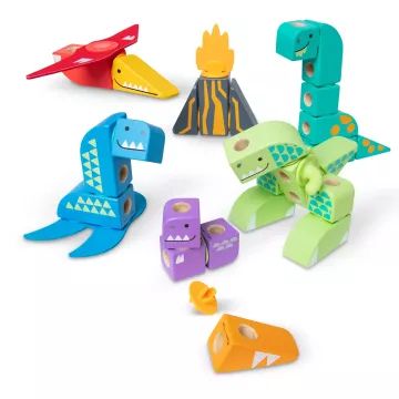Melissa & Doug: Blockables - Dino szett - . kép