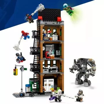 Lego S.H.: Spider-Man vs. Mysterio: Ziarul Daily Bugle 76342 AMBALAJ DETERIORAT - .foto