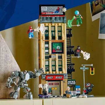 Lego S.H.: Spider-Man vs. Mysterio: Ziarul Daily Bugle 76342 AMBALAJ DETERIORAT - .foto