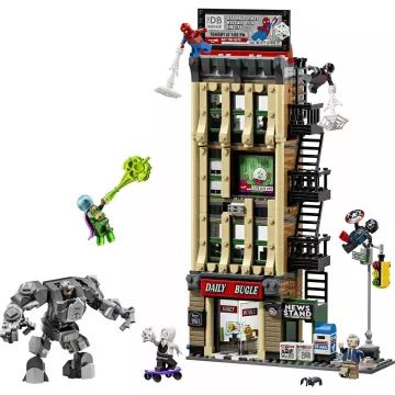 Lego S.H.: Spider-Man vs. Mysterio: Ziarul Daily Bugle 76342 AMBALAJ DETERIORAT - .foto