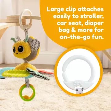 Lamaze: Buzzy, albinuța harnică - jucărie pentru bebeluși agățabilă - .foto