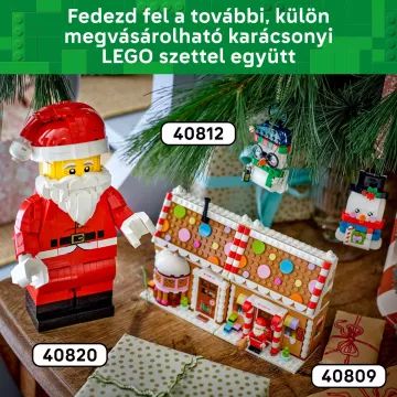 Căsuță de turtă dulce LEGO® Iconic de sărbători 40809 - .foto