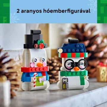 LEGO® Iconic Hóemberes karácsonyi díszek 40812 - . kép